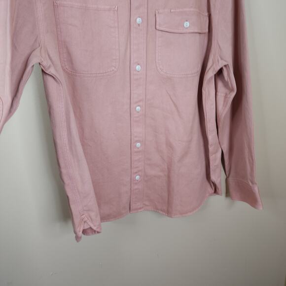 Madewell Garment-Dyed Work Shirt in Dusty Blush Size XL - Picture 5 of 12